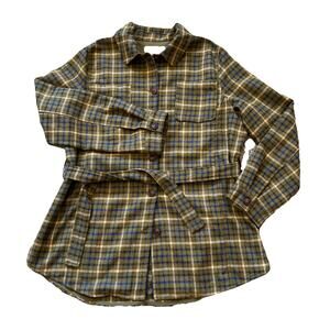 Kiel James Patrick Deerfield Creek Jacket Womens XL Olive Plaid Wool Blend